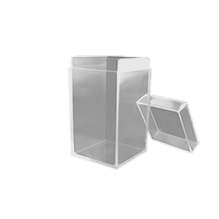 CAJA TRANSPARENTE 34x34x60mm vista 2
