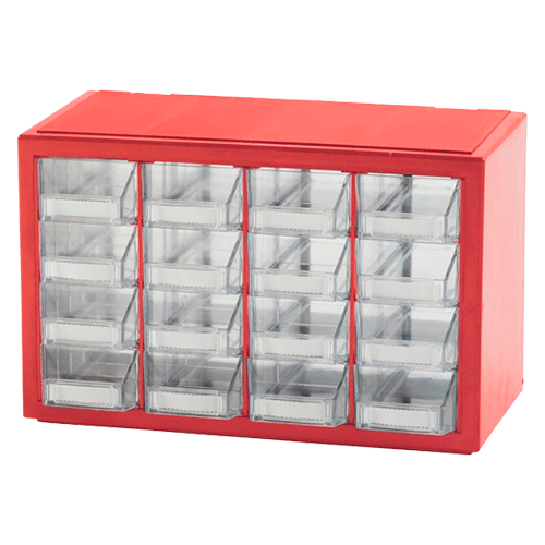 MULTIBOX 16 CAJONES 325x170x205mm vista 2