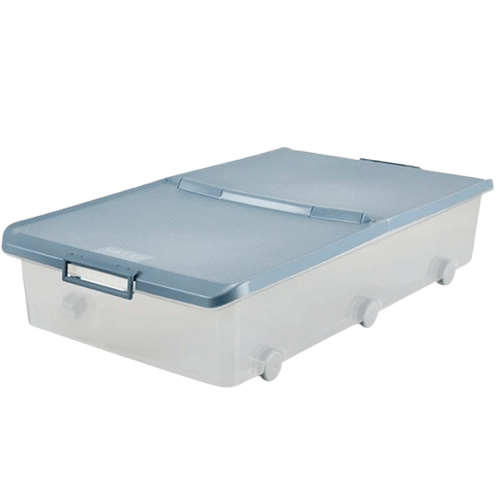 CAJA 63L MULTIUSOS BAJO CAMA AZUL