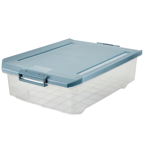 CAJA 32L MULTIUSOS BAJO CAMA AZUL