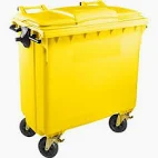 CONTENEDOR BASURA 800L TAPA PLANA 4 RUEDAS vista 5