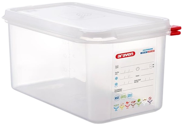 CAJA HERMETICA GASTRONORM 1/3 325x176mm