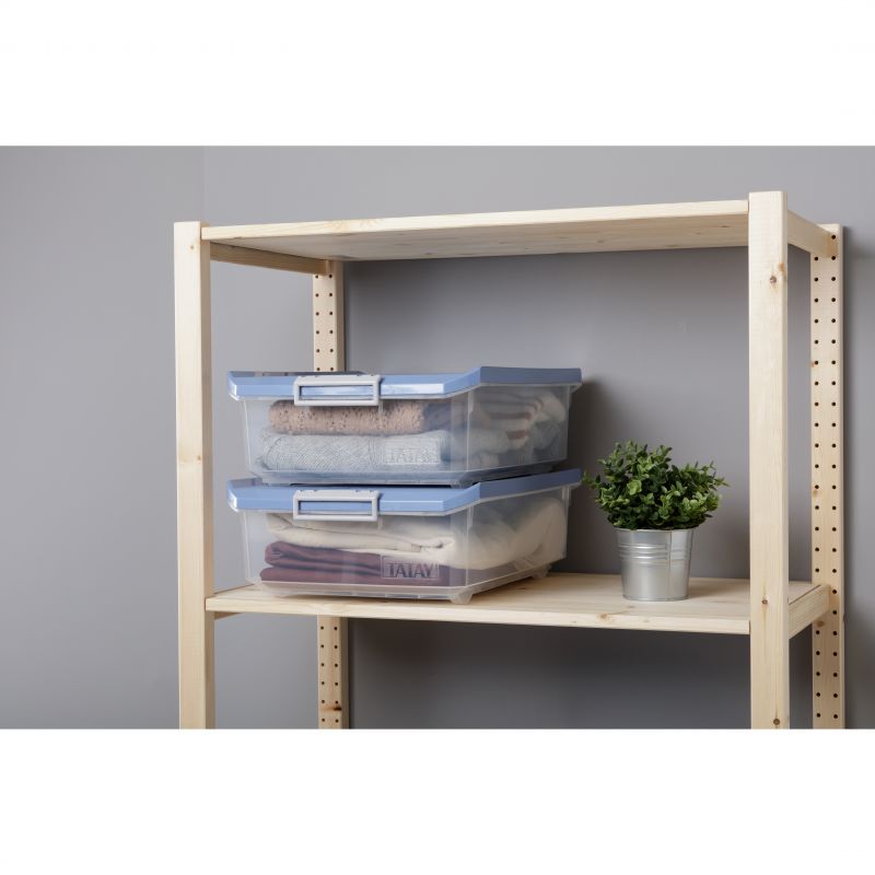 CAJA 32L MULTIUSOS BAJO CAMA AZUL vista 2