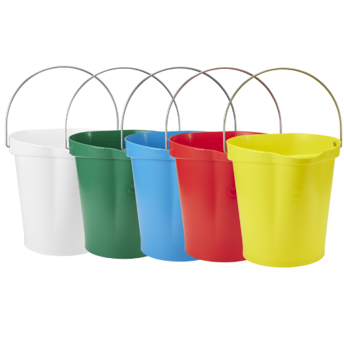 CUBOS 12 L METAL DETECTABLE CON ASA INOX GRADUADOS VIKAN