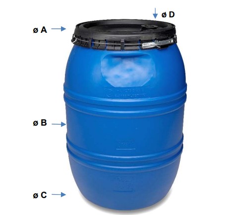 BIDON BALLESTA 220L BOCA ANCHA vista 2