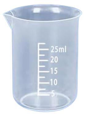 VASO DE PRECIPITADO GRADUADO 25 ml vista 2