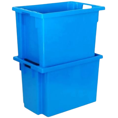 CUBETA 70L AZUL 600x400x400mm vista 3