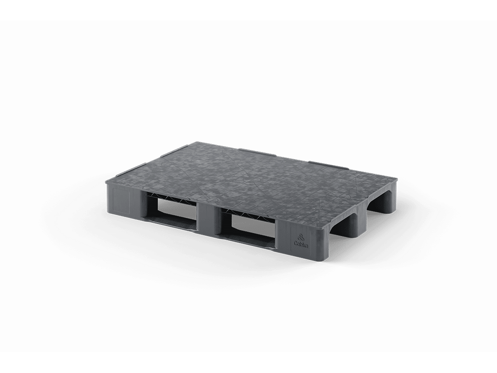 PALET PLÁSTICO ENDURE LISO 2 PATINES 1200x800x150