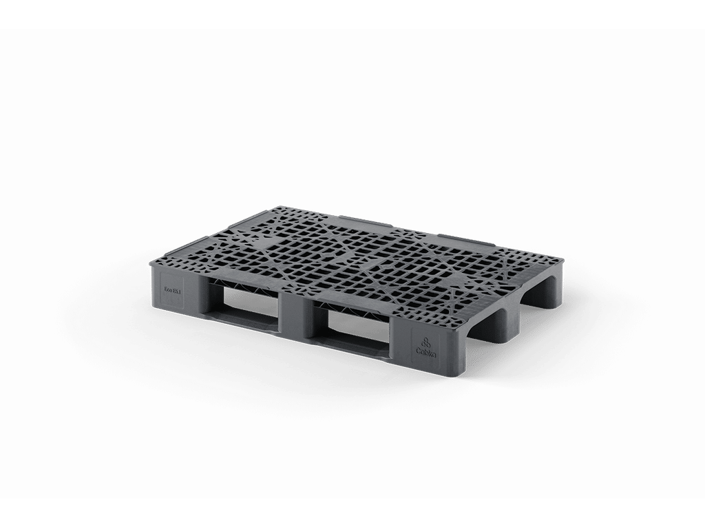 PALET PLÁSTICO ENDURE REJADO 2 PATINES 1200x800x150