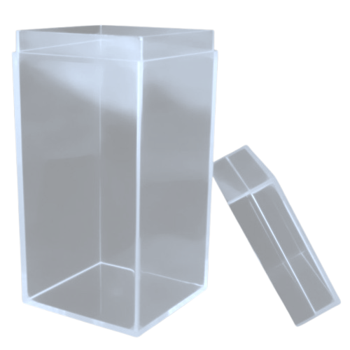 CAJA TRANSPARENTE 34x34x60mm vista 2