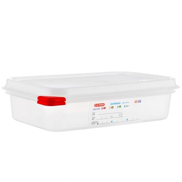 CAJA 1,8L HERMÉTICA GASTRONORM 1/4 POLIPROPILENO 