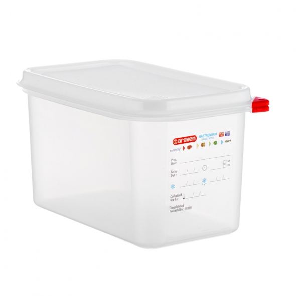 CAJA 4,3L  HERMÉTICA GASTRONORM 1/4 POLIPROPILENO 