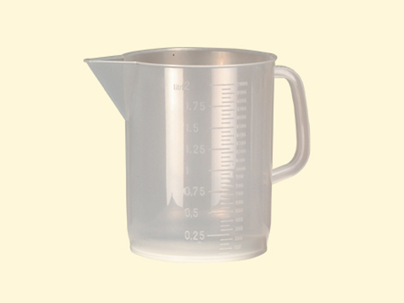 VASO GRADUADO CON ASA 1 LITRO R-470001 125 Diam x 140 Altura MM